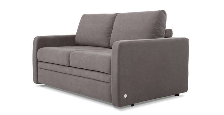 Прямой диван-кровать Бруно серо-коричневого цвета 