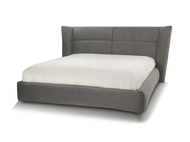 Кровать Hugs 180х200 серого цвета с подъемным меxанизмом