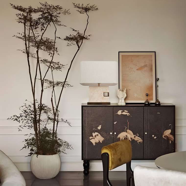 Настольная лампа SLOT 10448T (ткань, цвет коричневый)