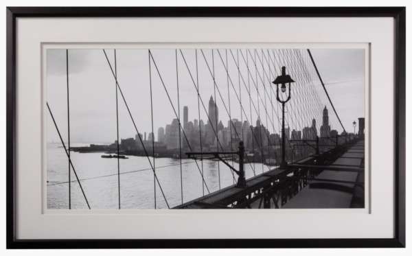 Постер с паспарту в раме "Brooklyn bridge"