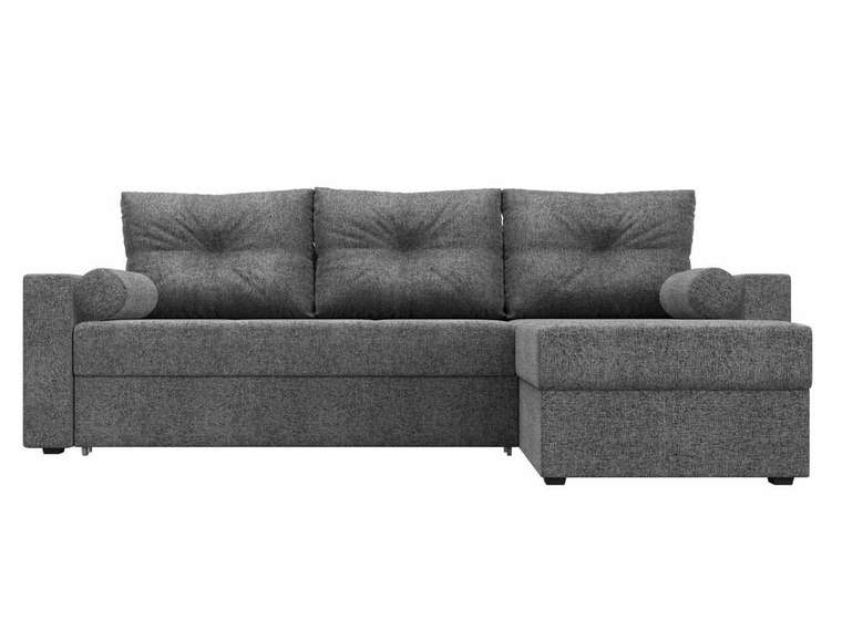 Угловой диван-кровать Верона серого цвета правый угол