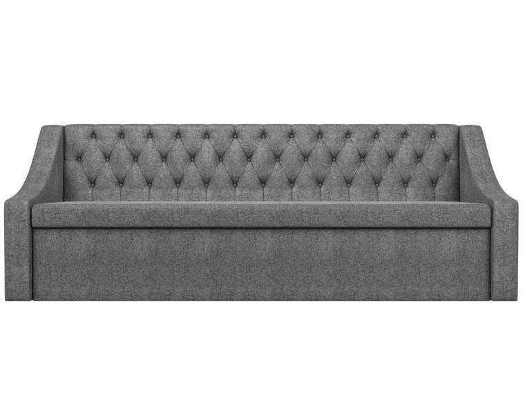 Кухонный прямой диван-кровать Мерлин серого цвета
