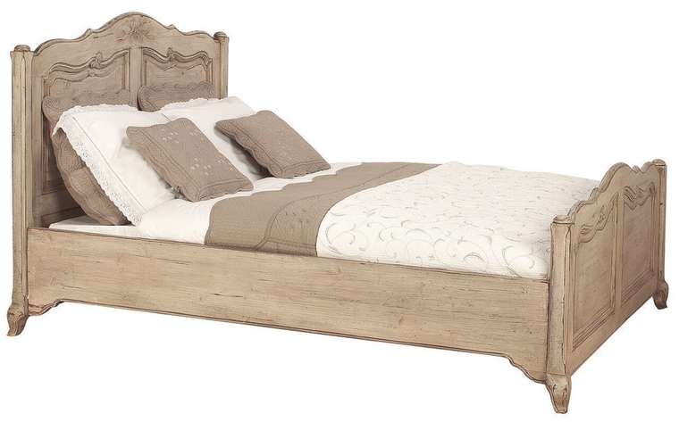 Кровать Поместье бежевого цвета 120х200 