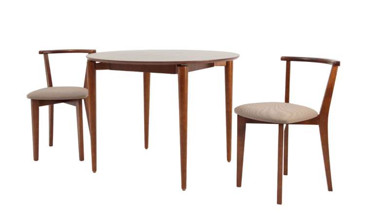 Обеденная группа Pawook К 100 коричнево-бежевого цвета