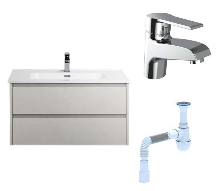 Комплект: Тумба с раковиной Kraft