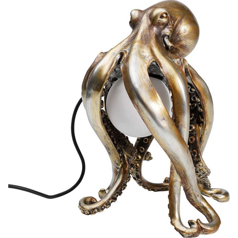 Лампа настольная Octopus золотого цвета
