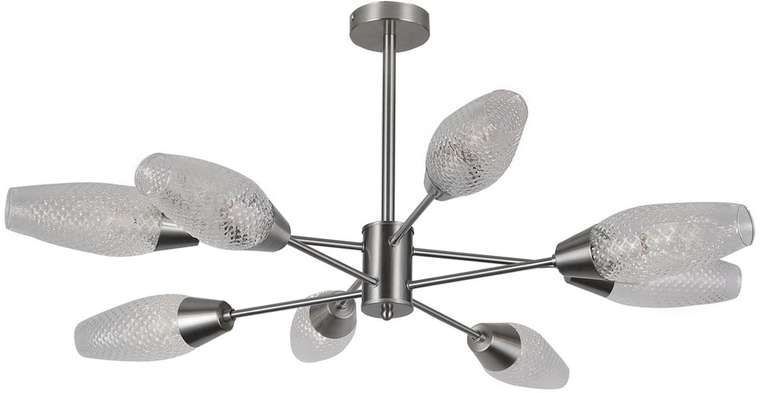 Люстра на штанге Desire 10165/8PL Nickel (стекло, цвет прозрачный)