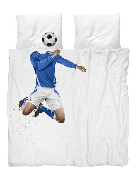 Комплект постельного белья Футболист синий 200х220