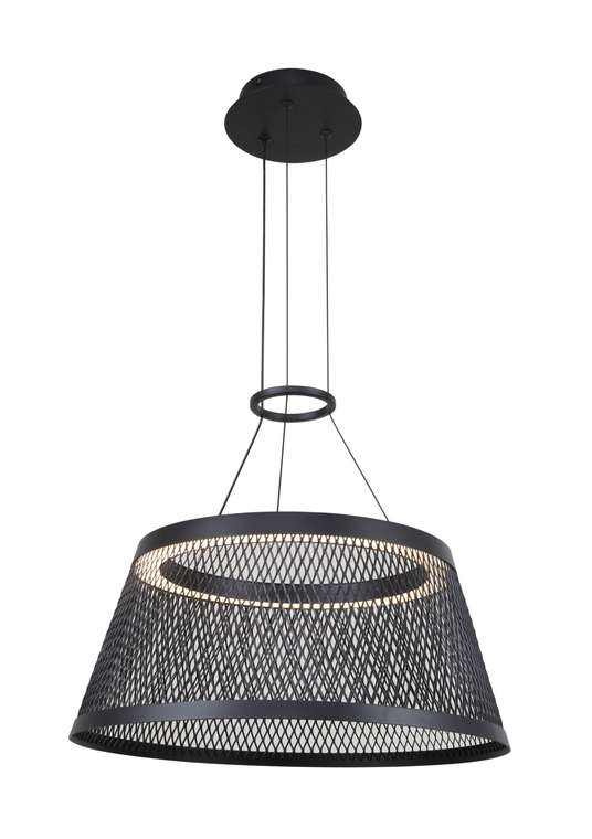 подвесная люстра Zen черный металл LED*10W, 800LM, 3000K, included