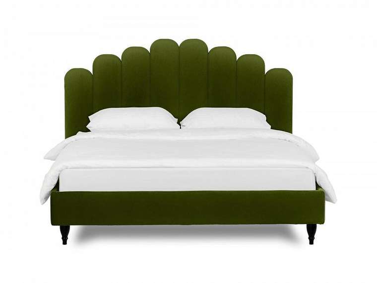 Кровать Queen II Sharlotta L 160х200 зеленого цвета 