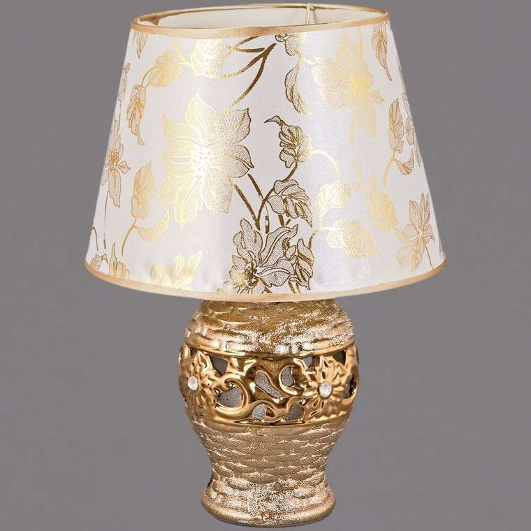 Настольная лампа 02550-0.7-01 (ткань, цвет разноцветный)