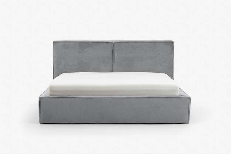 Кровать с подъемным механизмом Loft 160х200 серого цвета