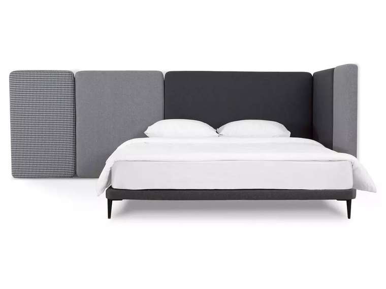 Кровать Licata 160х200 композиция 7 серого цвета