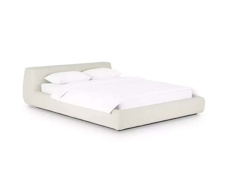Кровать Vatta 140х200 белого цвета без подъемного механизма