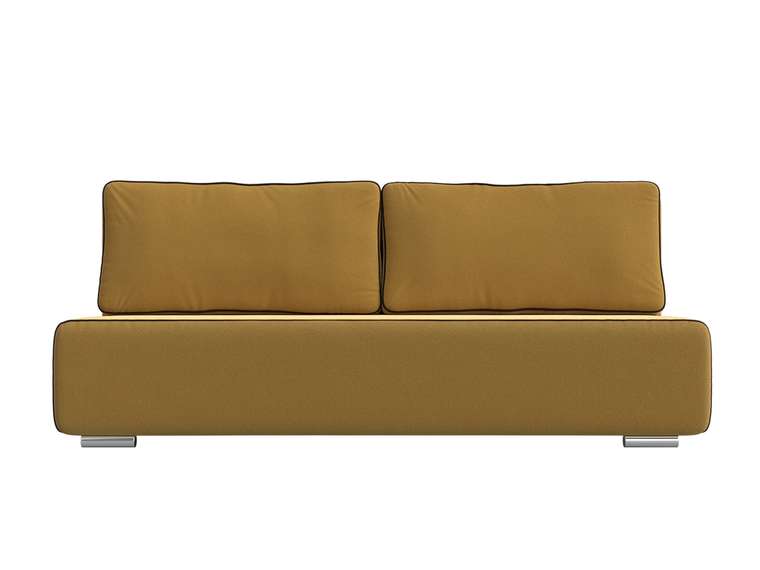 Прямой диван-кровать Уно желтого цвета