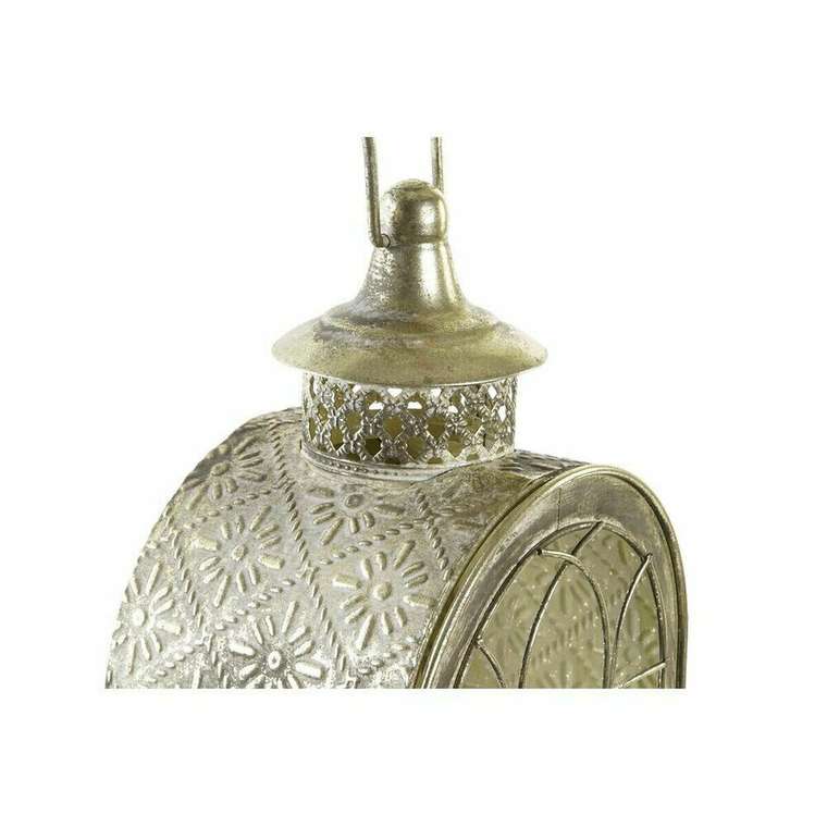 Фонарь DKD Home Decor Стеклянный Позолоченный Металл (18 x 13 x 43 cm)
