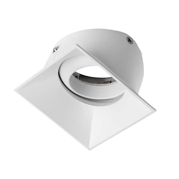 Вставка квадратная поворотная STELLA BASE к 07505x/07507x с углом наклона 30G и вращением на 360G БЕЛЫЙ МАТОВЫЙ