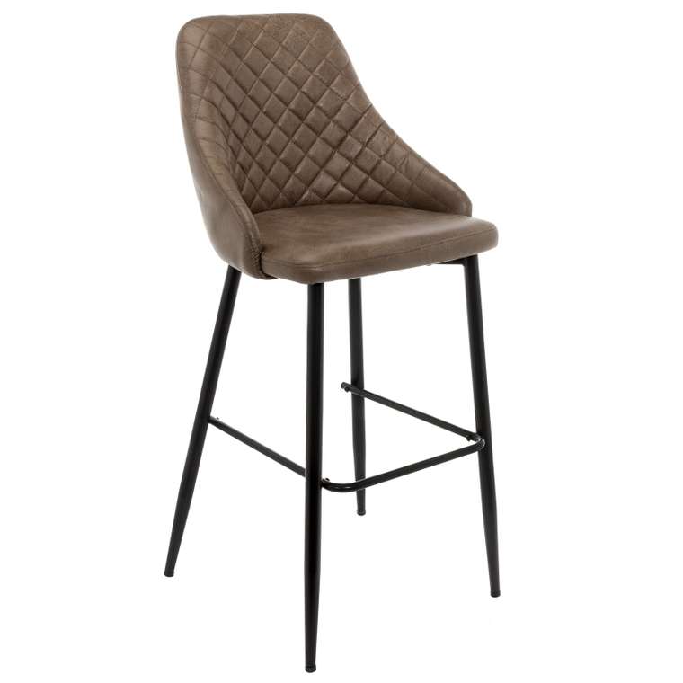 Барный стул Rumba серый на металлокаркасе