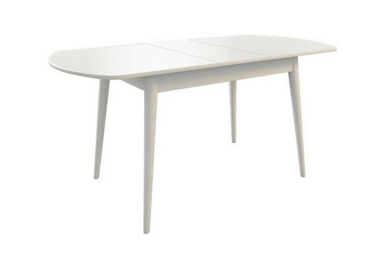 Раздвижной обеденный стол Сальса белого цвета