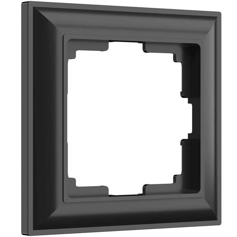 Рамка из пластика на 1 пост Fiore черный W0012208