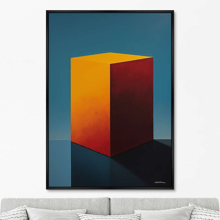 Репродукция картины Cubes the volumetric, No 1, 2024г.