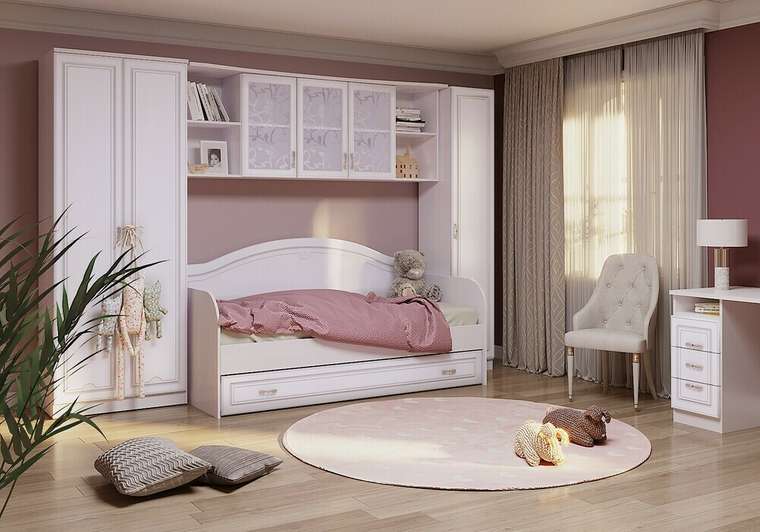 Кровать Melania 80х190 белого цвета