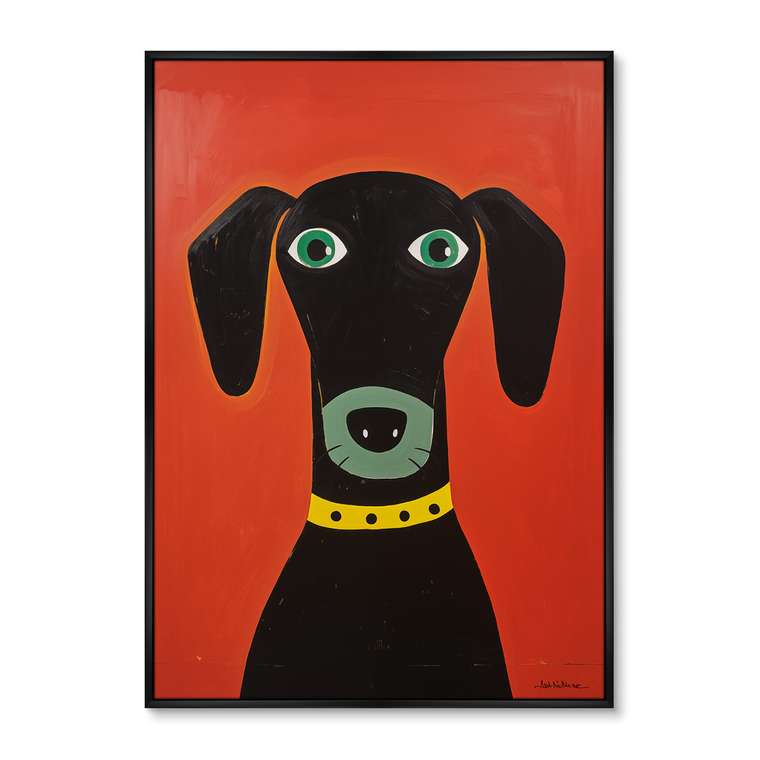 Репродукция картины Dog, No 2, 2024г.