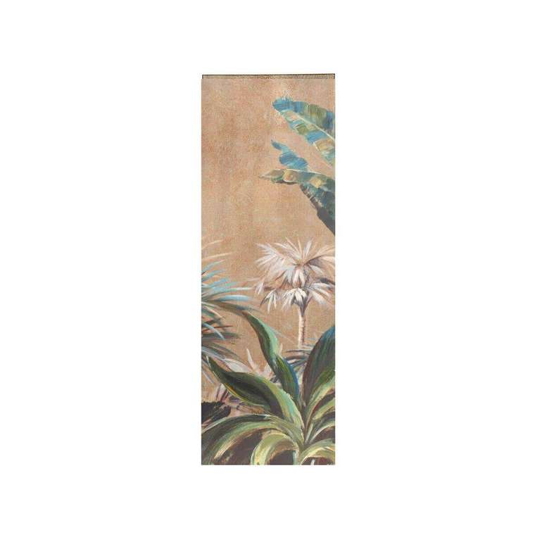 Картина маслом Полотно Листья 30 x 90 x 3 cm