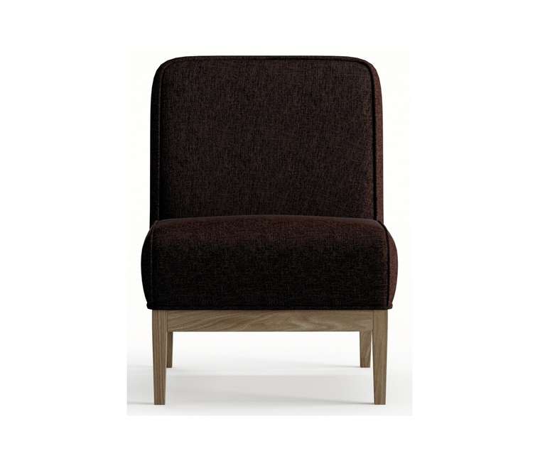 Кресло из рогожки Арагорн коричневого цвета
