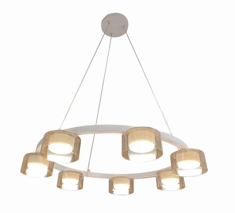 Подвесной светильник Gemma MR2650-7P (стекло, цвет янтарный)