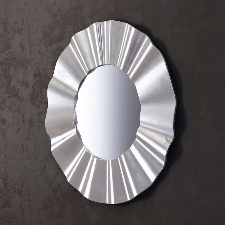 Зеркало River silver серебряного цвета