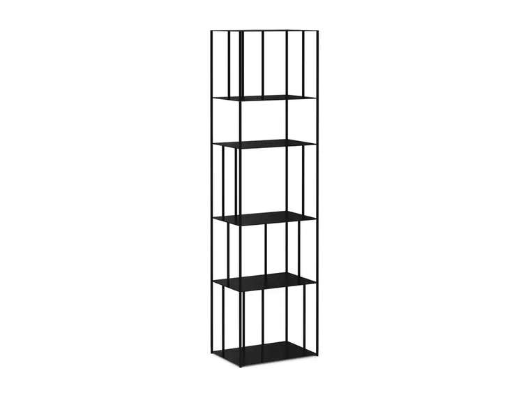 Стеллаж Shelf узкий черного цвета