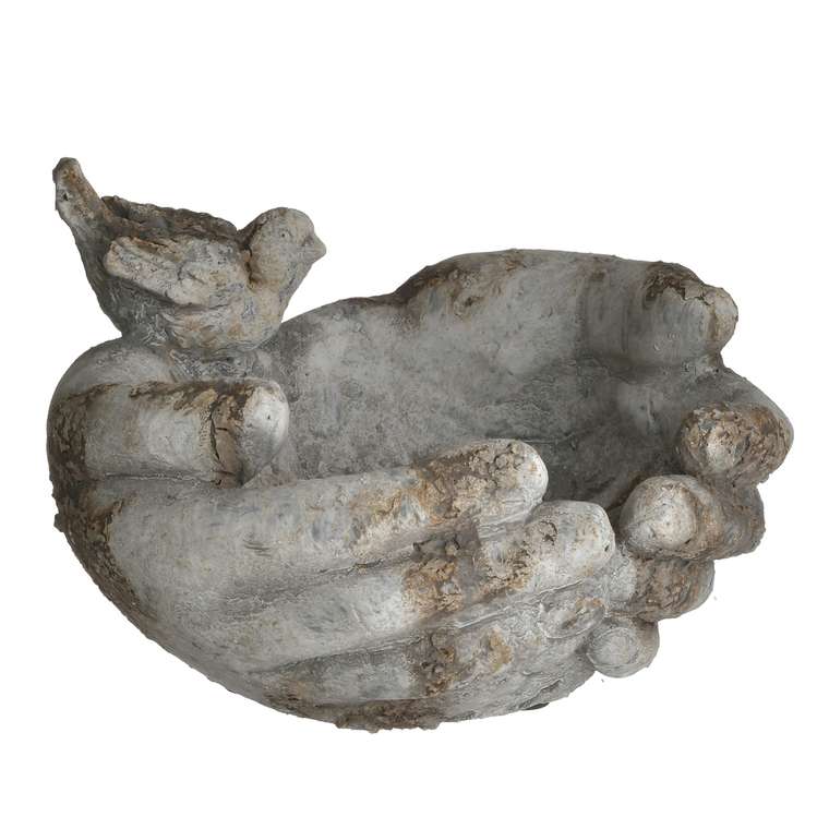 Декор настольный Hand серого цвета