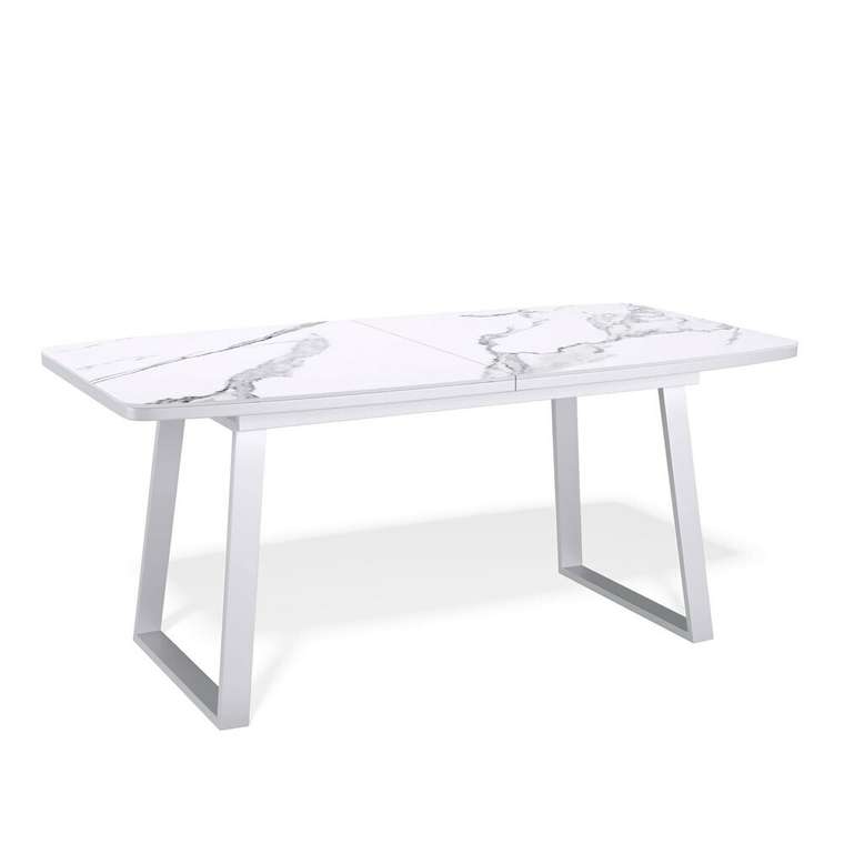 Раскладной обеденный стол AZ140 белого цвета