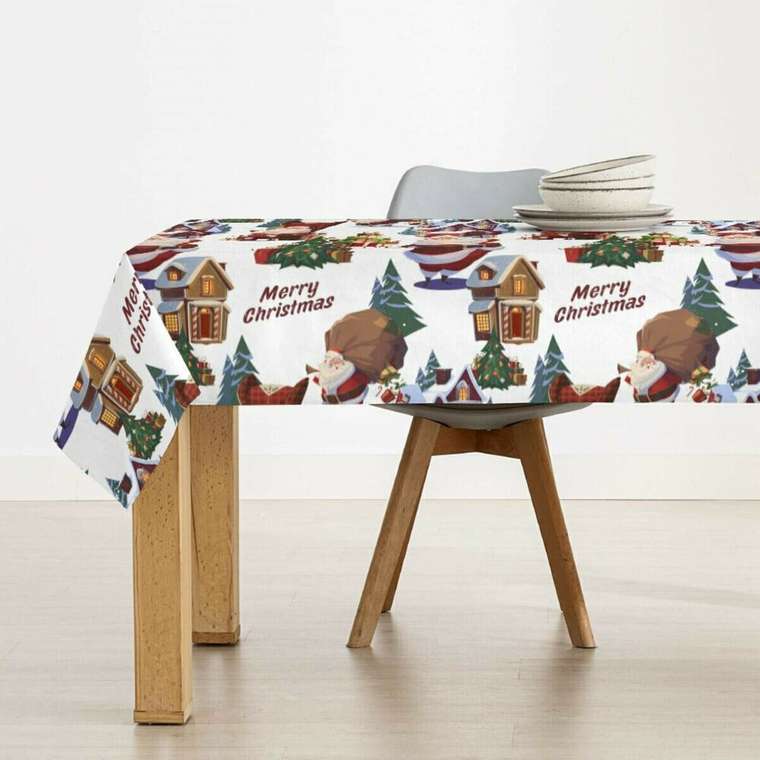 Скатерть из смолы, устойчивая к пятнам  Papa Noel Разноцветный 250 x 150