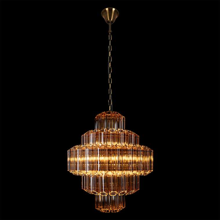 Подвесная люстра Celebration 10579/600 Amber (стекло, цвет янтарный)