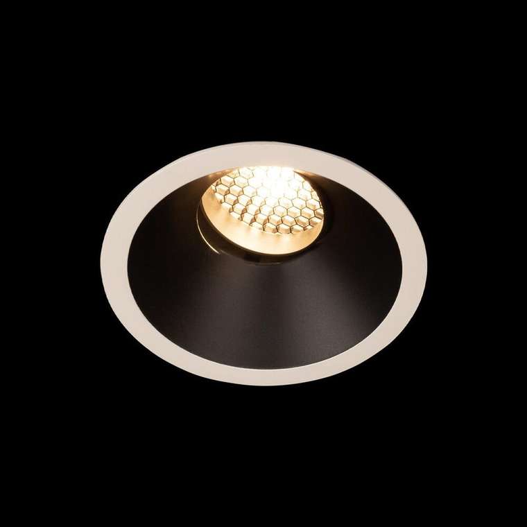 Встраиваемый светильник Comb 10330/D White Black (металл, цвет черный)