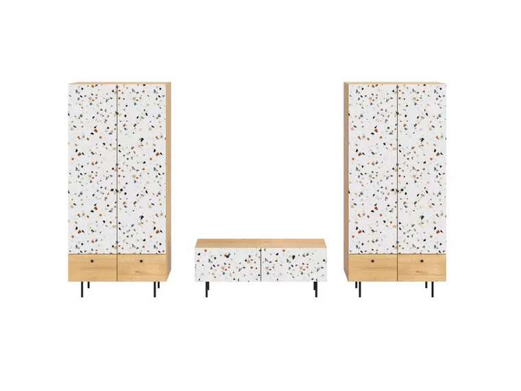 Композиция Frida 13 с принтом Marble на металлических ножками