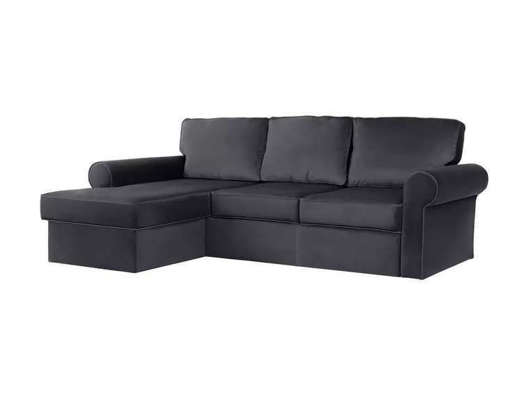 Угловой диван-кровать Murom темно-серого цвета