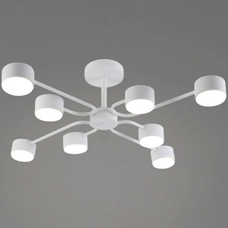 Люстра на штанге 03708-0.3-08 WT GX53 (металл, цвет белый)