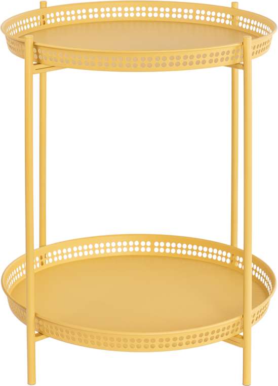 Столик сервировочный желтого цвета