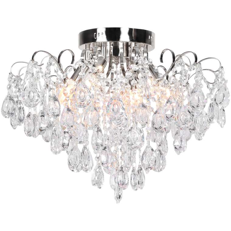 Потолочная люстра Gertrude 1120/6PL Chrome (хрусталь, цвет прозрачный)