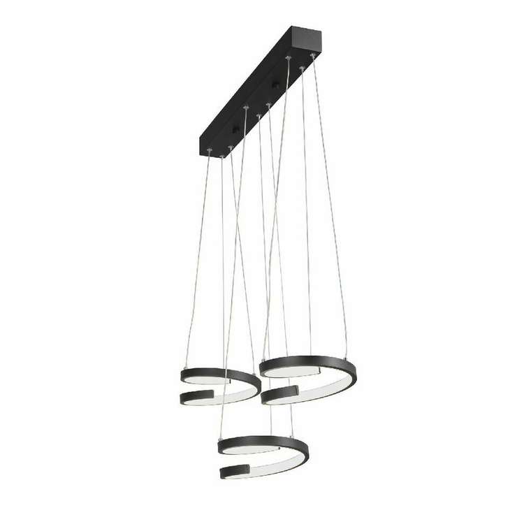 Подвесной светильник V3047-1/3S (металл, цвет черный)