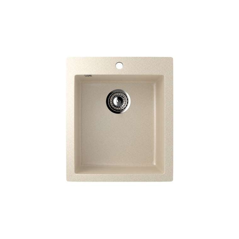 Кухонная мойка Ulgran U-404-328 49х42 см бежевого цвета