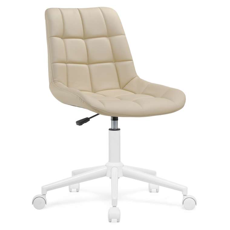Офисный стул Честер бежево-белого цвета