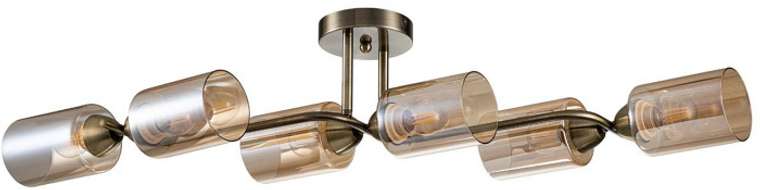 Потолочная люстра на штанге 1110/6P Е27*60W Escada Bungarus Bronze