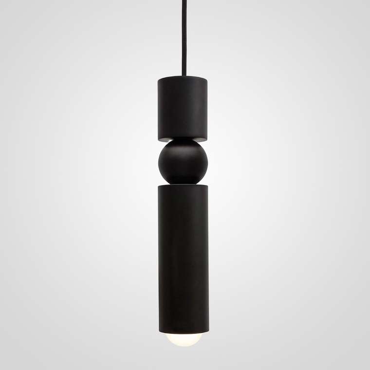 Подвесной светильник Fulcrum by Broom Brass черного цвета