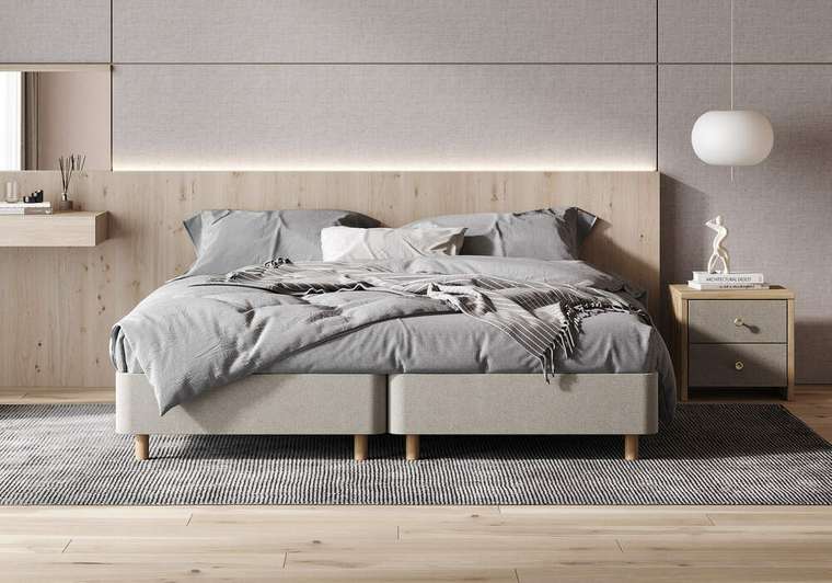 Кровать Tatami 90х200 коричневого цвета