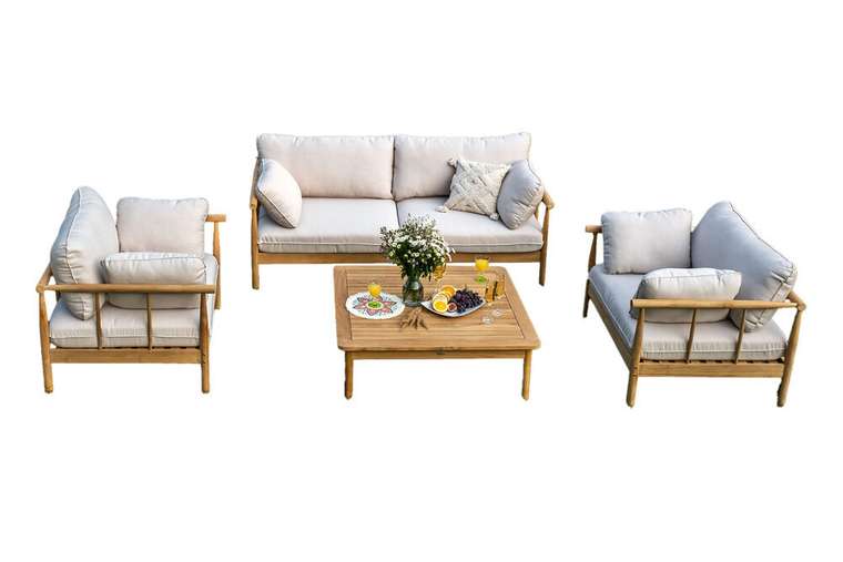 Диванная группаг Bugalow бежевого цвета