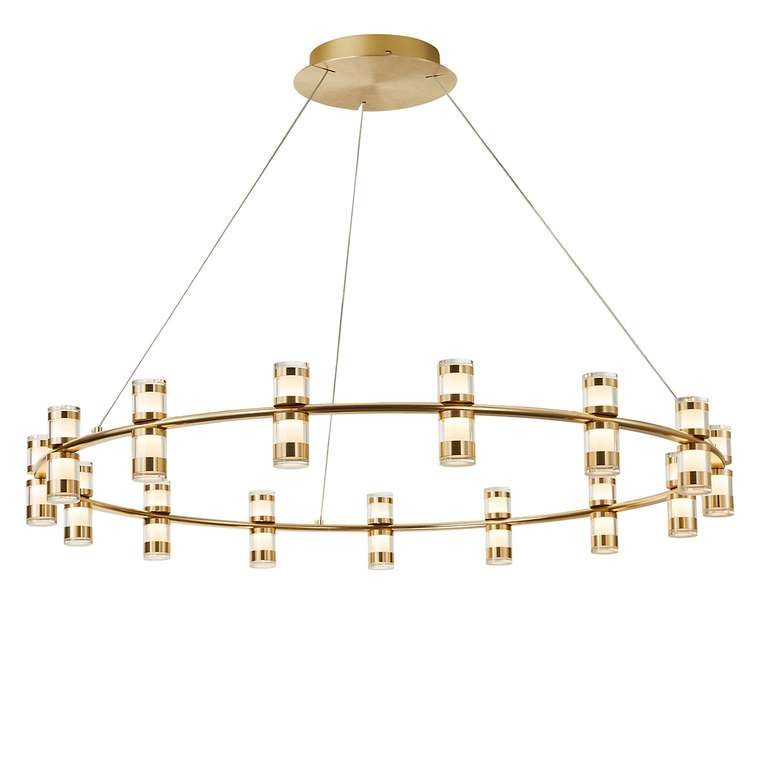 подвесная люстра Ampullen золотой металл, акрил 15*LED*3W, 3600LM, 4000K, included